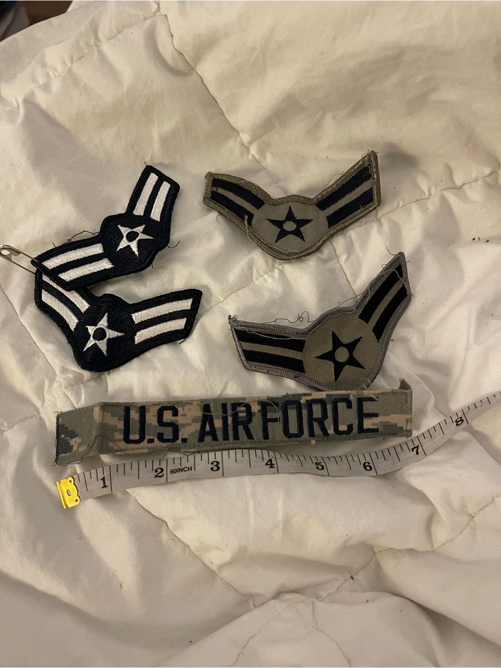 Authentic U.S. Air Force Patch Set - Black & Olive